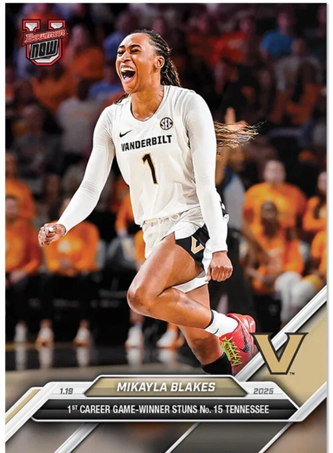 2024-25 Bowman U Now Mikayla Blakes 1st Card #50 IN HAND Leading Freshman scorer
