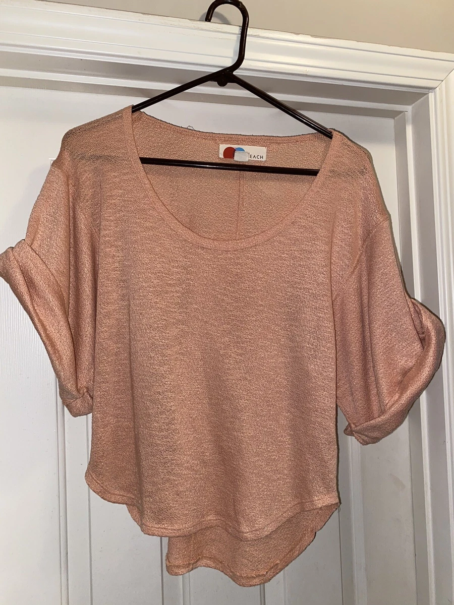 Free people peach best sale sweater