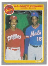 N. L. ROOKIE PHENOMS Samuel / Dwight Gooden 1985 Fleer Baseball # 634 NM - MT
