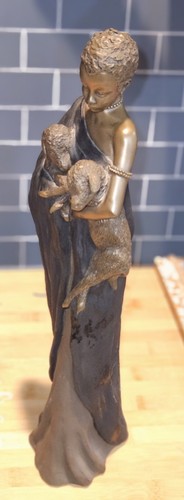 Statua Nuru Holder Of Dreams Masai Mayasa Patina Limited Figura Decorazione Arte - Foto 3 di 7