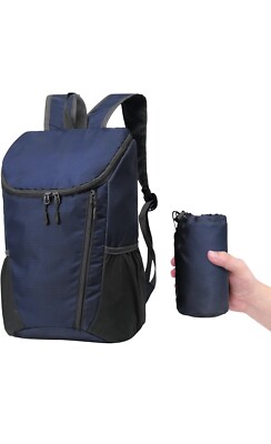 Kaket leichter faltbarer Wanderrucksack Rucksack wasserabweisend - dunkelblau
