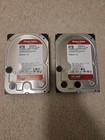 Pair Of Western Digital Red 6TB NAS SATA Hard Drives