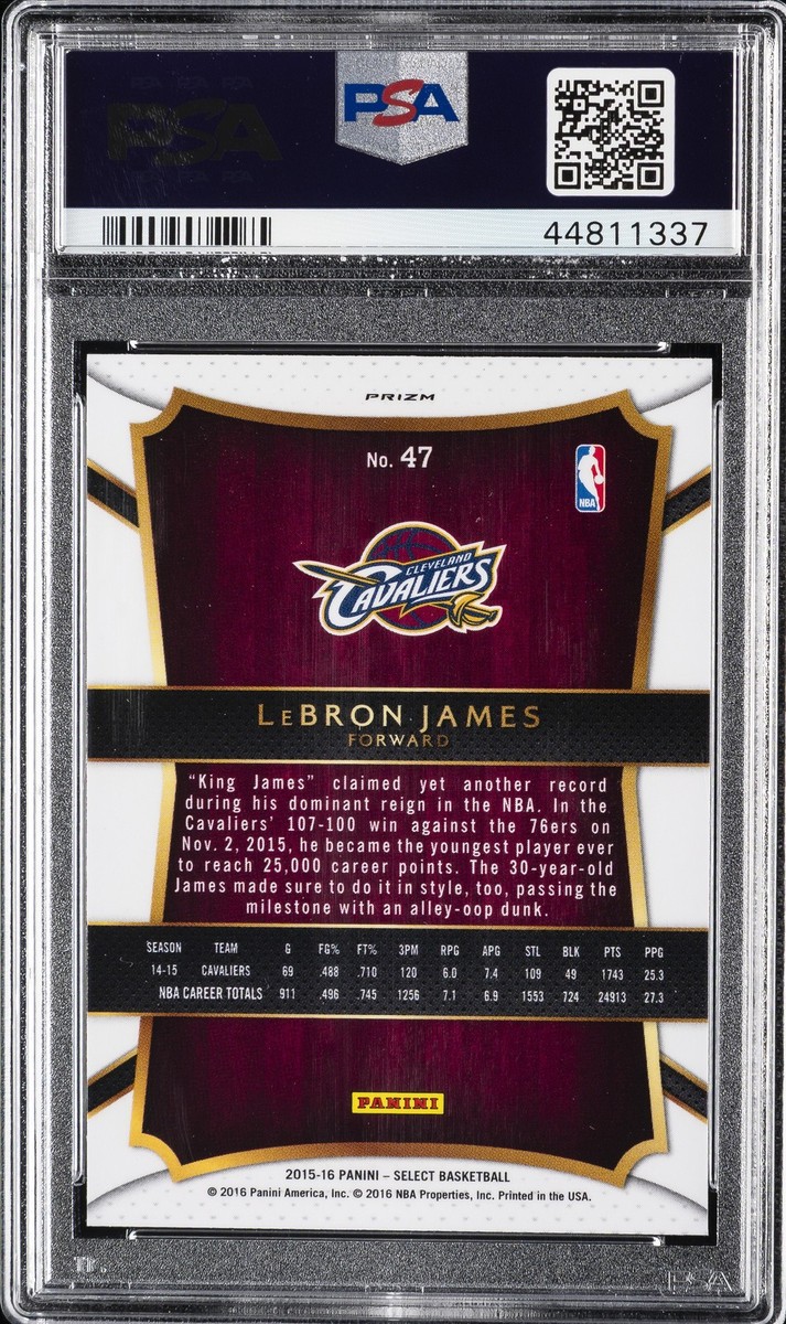 その他 LeBRON JAMES 2015 panini hoops psa10 2015-16 Panini Hoops