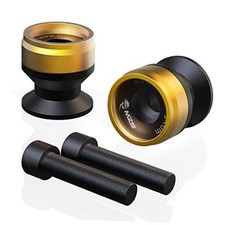 10MM Swingarm Spools, Motorcycle Paddock Stand Bobbins Slider Aluminum Gold