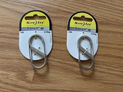 NITEIZE  TWO  S-BINER  SB2-03-11   STAINLESS STEEL