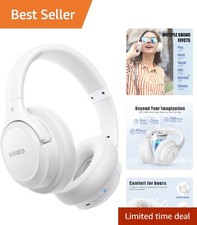 Foldable Bluetooth Headphones with Deep Bass, 65H Playtime 6 Sound Modes