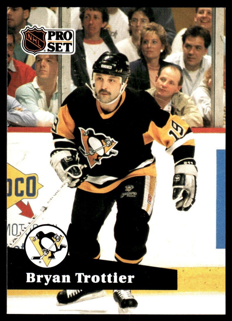 Bryan Trottier 1991-92 Pro Set  #192 Penguins NHL READ FREE SHIP AutographDen
