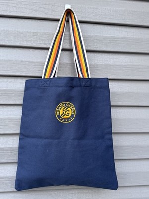 Official Roland Garros French Open Tote Bag Orange Blue