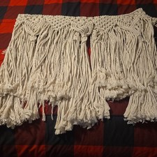 Macrame Wall Hanging Boho Woven Wall Art Decor 90" W  X 20" L Photo Backdrop
