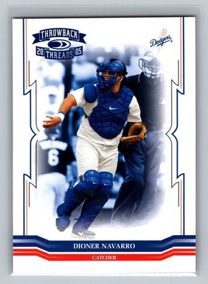 Dioner Navarro 2005 Donruss Throwback Threads BLUE CENTURY PROOF #268 Card /150