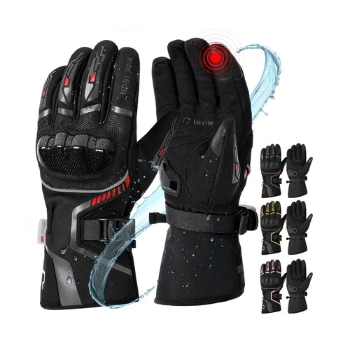 RIDEIRON Winter Motorcycle Gloves for Men & Women Carbon Fiber ... Fast USA Ship - product listing photo