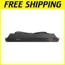 com 8 Outlet Rack Mount PDU Power Strip - Surge Protection