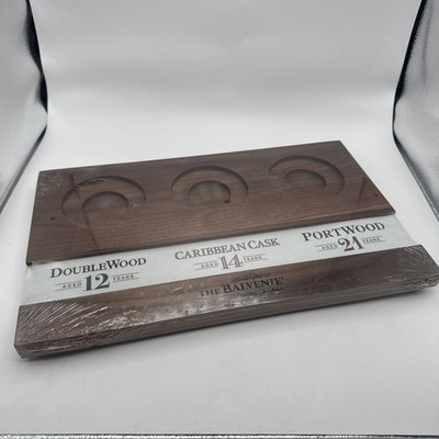 The Balvenie Flight Tray Wood Single Malt Scotch Whiskey NEW