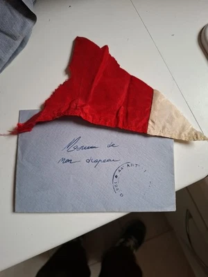 Rare Fragment Drapeau 44 RA Fanion Etendard - Photo 1/4