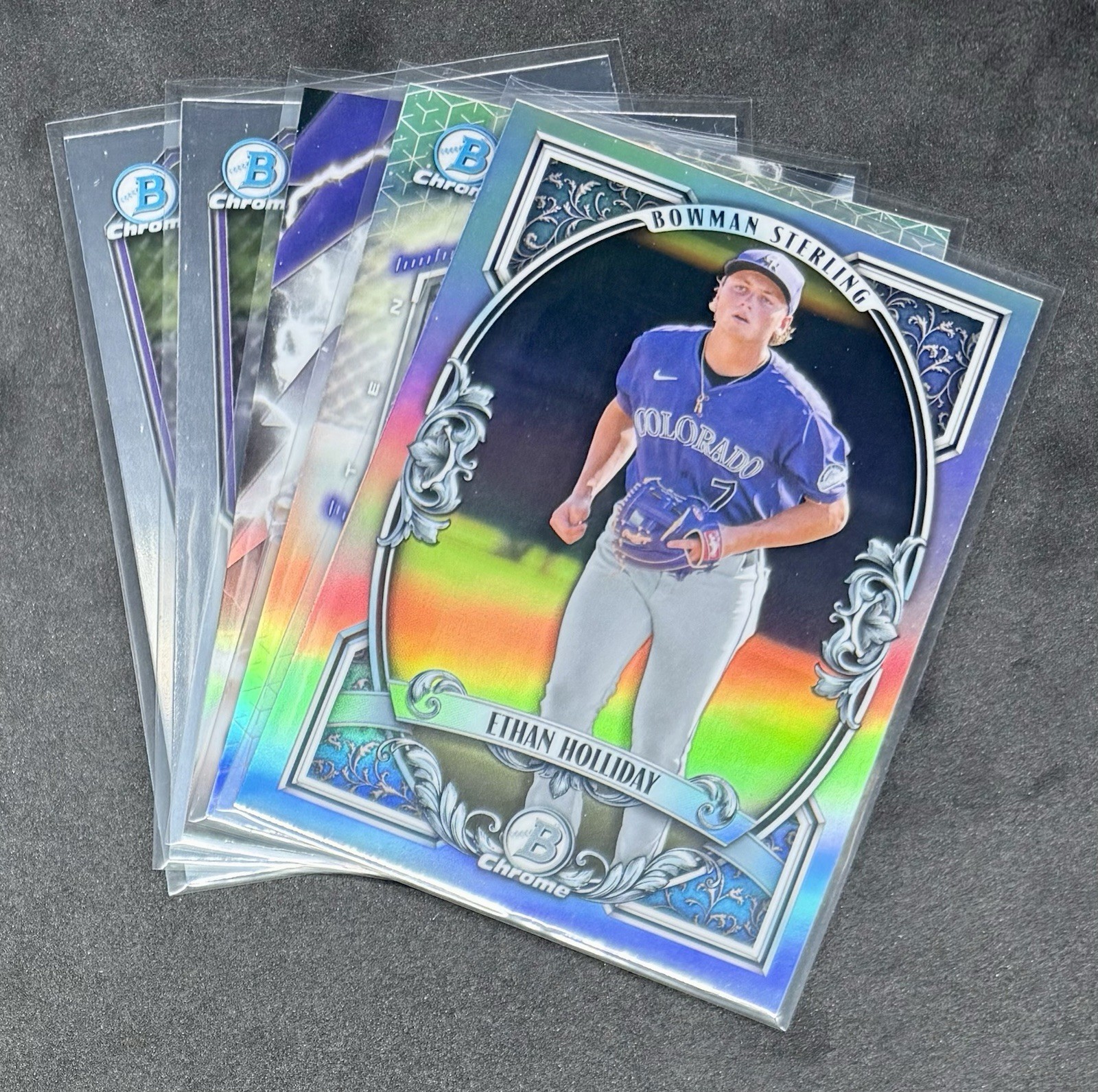 2026 Bowman 1st Ethan Holliday Chrome Prospects and Inserts Lot of 5 Rockies