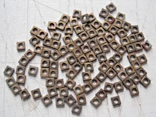 A C GILBERT Erector Set 100 NUTS In Parts Bin with Lid