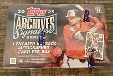 2025 TOPPS ARCHIVES SIGNATURE SERIES BASEBALL HOBBY BOX