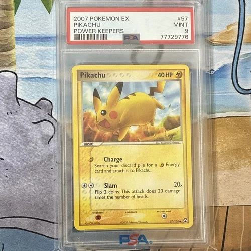 Pokemon TCG Pikachu EX Power Keepers 57/108 Regular 2007 PSA 9