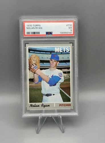 PSA 5 EX! 1970 Topps - High # Nolan Ryan #712 NY Mets HOF 🔥