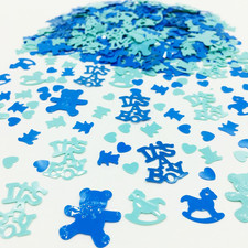 Blue Baby Shower Confetti It'S a Boy Confetti Gender Reveal Sprinkles Party Deco