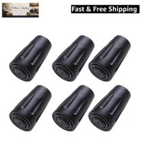 6pcs Walking Stick Tips, Replacement Rubber Tips for Walking Sticks, Trekking...