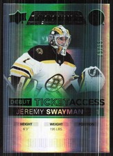 2021-22 Upper Deck Credentials #144 Jeremy Swayman Green #/25