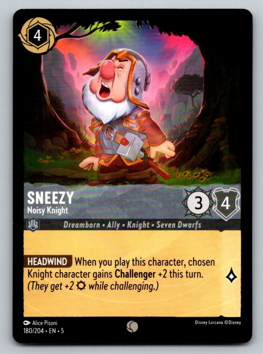 Sneezy - Noisy Knight Shimmering Skies 180/204 NM