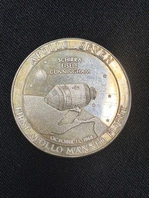 Vintage 1968 Apollo by Galaxy Medals - Apollo 7 VII Scirra Eisele Cunningham