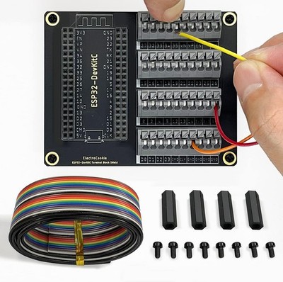 ESP32 Terminal Block Shield Kit Compatible ESP32-DevKitC Expansion PCB