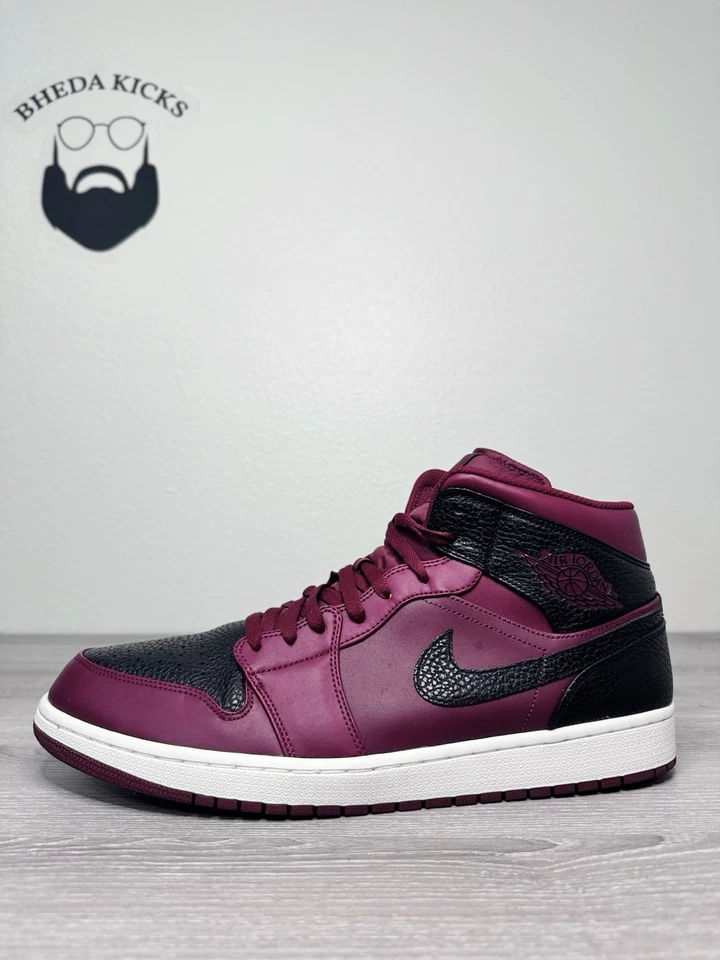 Talla 16 - Air Jordan 1 Mid 'Reverse Banned' 554724-601 Usado Auténtico Foto 3 de 4