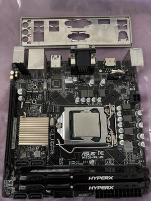 ASUS H1101-PLUS LGA-1151 Socket DDR4 MINI-ITX With I/O Shield 6Gb Ram CoreI3