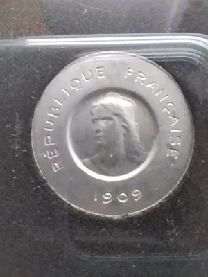 Belle Monnaie France François Rude essai 5 Centimes 1909 Aluminium - Photo 1/4
