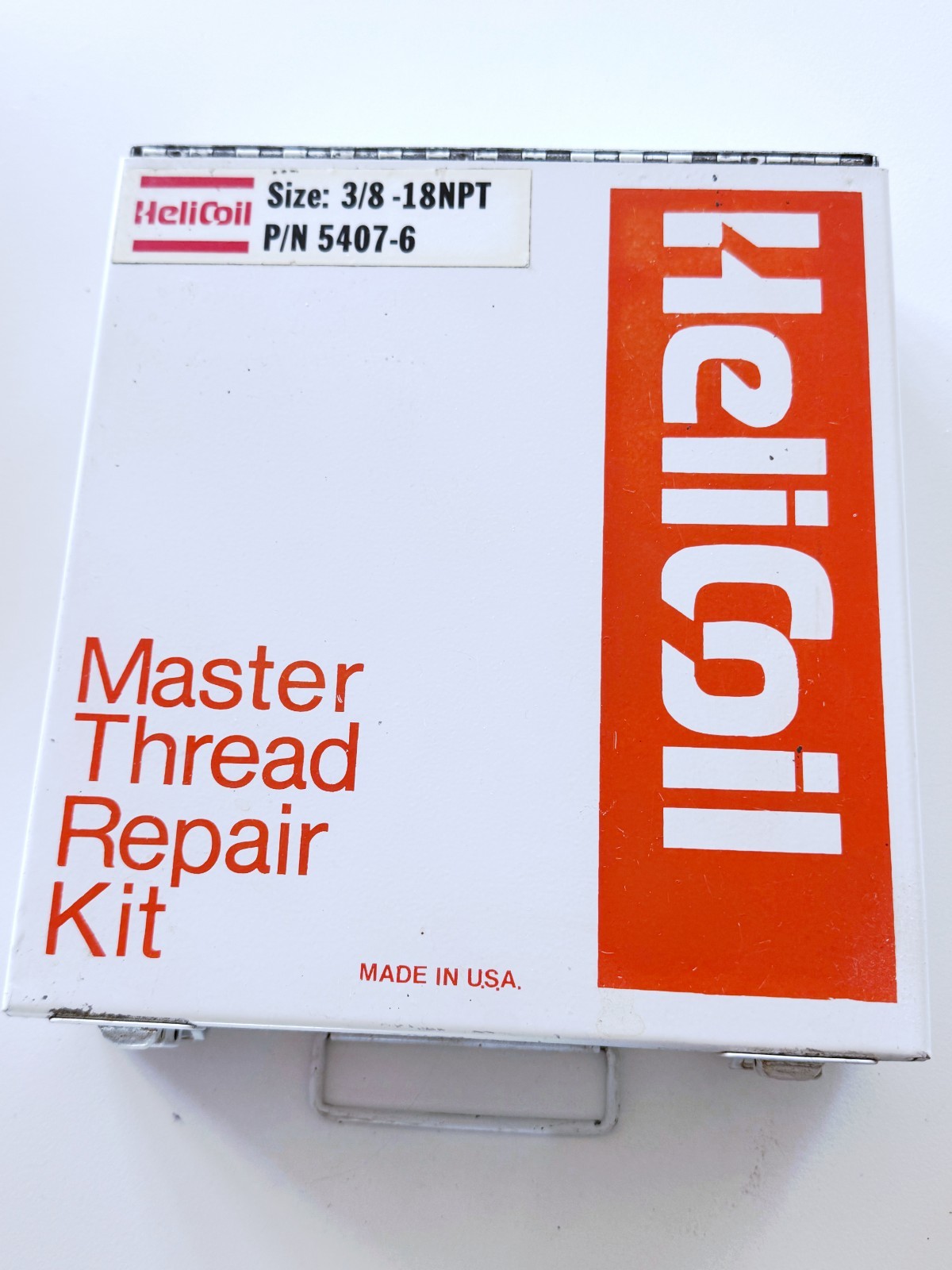 HELICOIL 3/8-18 NPT Master Pipe Thread Repair Kit 5407-6 Complete USA
