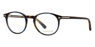 Tom Ford 5294 056 Havana & Blau SCHLÜSSELLOCH Brille Brillengestell eyeglasses Rx 48-20-145