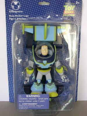 Figurine Buzz L'Éclair Avec Rocket Luge - Toy Story - Neuf