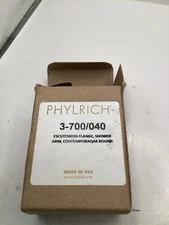 (Qty 1) Phylrich 3-700/040 Contemporary Flange, Round, Black