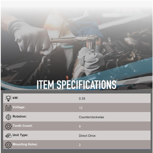 OEG Parts New Starter Compatible with KTM 250 XC-W 2008-2016, 300 EXC Six Days 2 - Bild 3 von 12