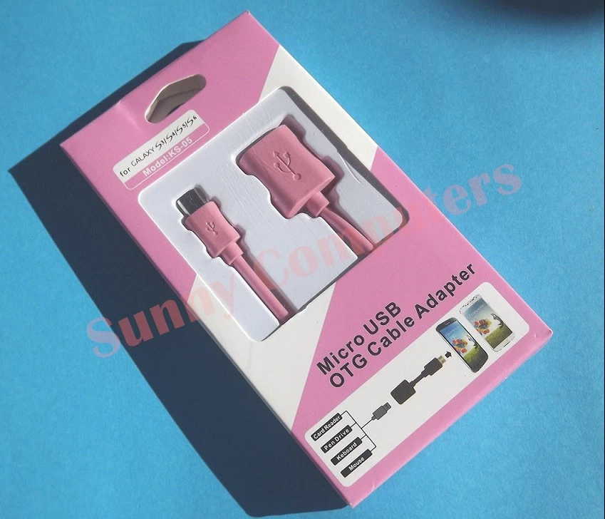 Micro USB OTG Cable Host Adapter for Samsung Galaxy S7 Edge Note 5 4 3 Tab 4 S - Image 2 of 2