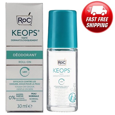 RoC Keops Roll-On Deodorant 30ml No Alcohol Fragrance Free