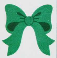 FUZZY GREEN BOW Sticker **VINTAGE** Sandylion Stickers