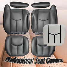 For 2003-2006 Chevy Silverado Driver / Passenger Seat Cover / Foam Cushion Gray