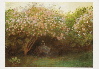 Postcard Claude Monet ''Lilacs, Overcast Weather'' 1872 Musee d'Orsay NrMNT