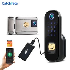 Door Lock WiFi Password Keypad Double Sided Electronic Outdoor Gate Fingerprint