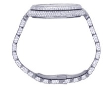 Mens Audemars Piguet Royal Oak 41MM Steel VS Pave Dial Diamond Watch 33 Ct 7