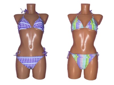 Billabong Wende Bikini Set Quadra neon violett