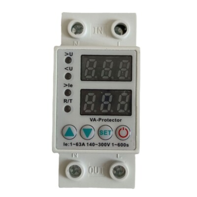 63A Din 220V Adjustable Over and Under Protective Device Protector
