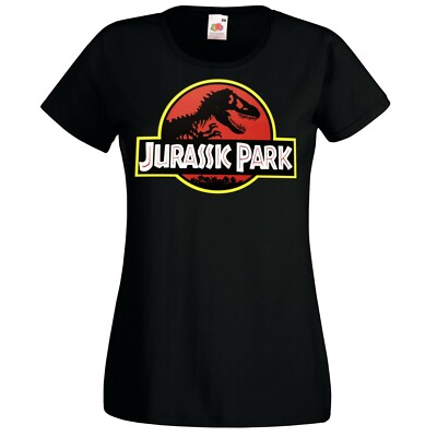 Youth Designz Jurassic Damen T-Shirt Logo Park Dinosaurier T-Rex Spruch Print