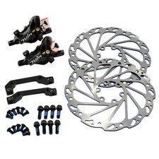 JUIN TECH M1 Hydraulic MTB E-bike Disc Brake set 160mm w/ Rotor F R , Black