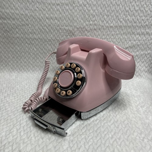 Retro Vintage Mary Kay Original Pink Telephone With Note Drawer By Metro Phone. - Picture 3 of 8
