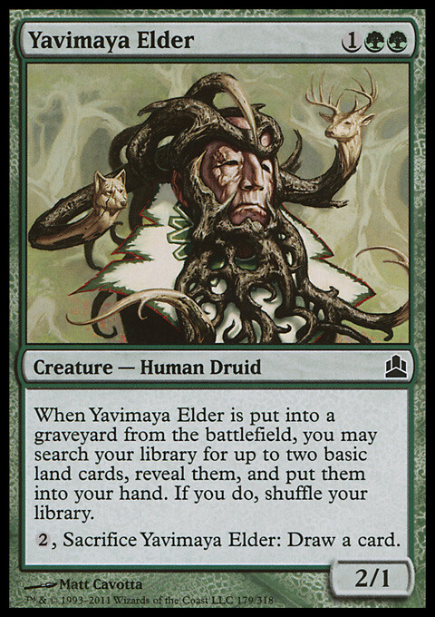 MTG Magic the Gathering Yavimaya Elder (179/320) Commander LP